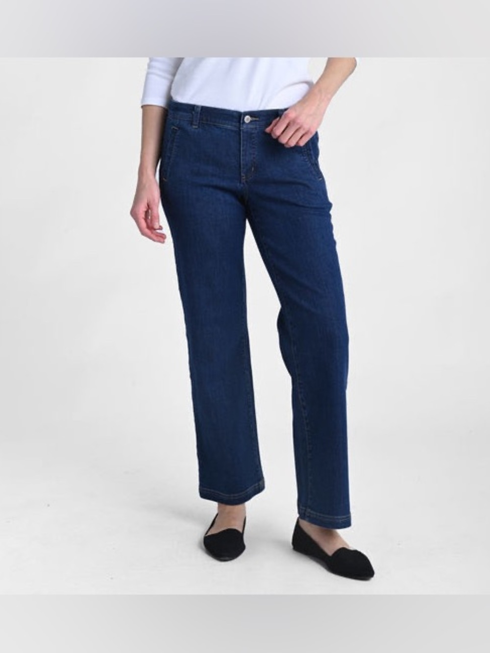 Christopher & Banks Petite Classic Fit Jeans in Dark Blue